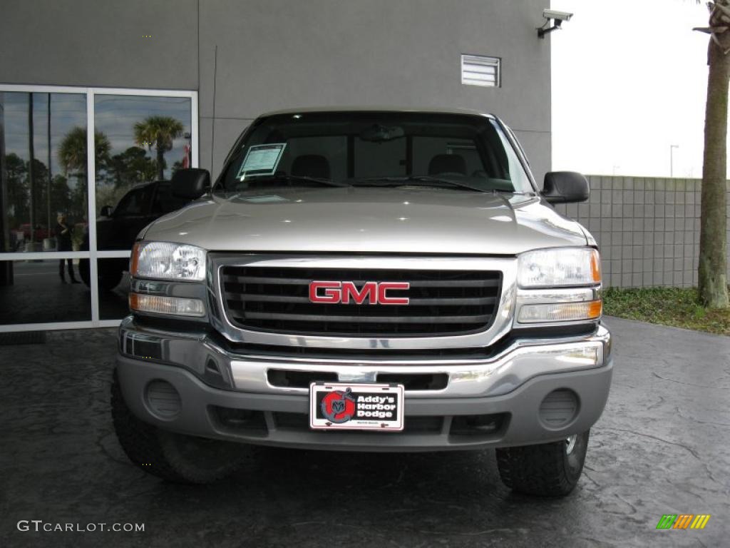 2006 Sierra 1500 SL Regular Cab 4x4 - Silver Birch Metallic / Dark Pewter photo #3