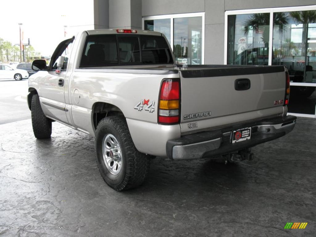 2006 Sierra 1500 SL Regular Cab 4x4 - Silver Birch Metallic / Dark Pewter photo #7