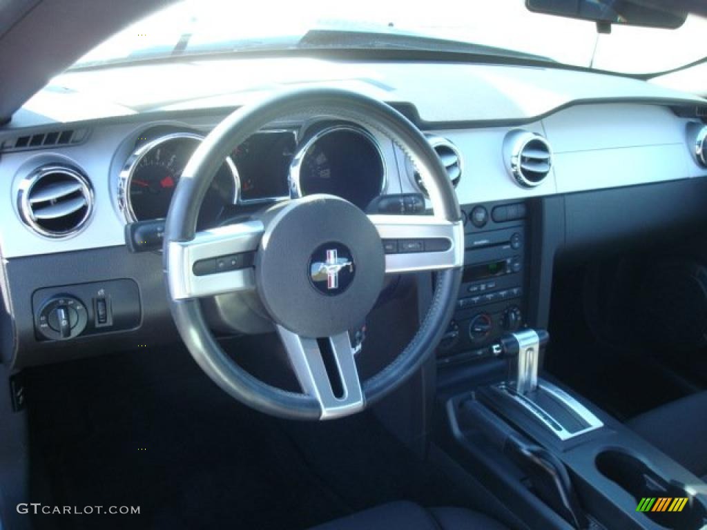 2007 Mustang V6 Premium Coupe - Vista Blue Metallic / Dark Charcoal photo #13