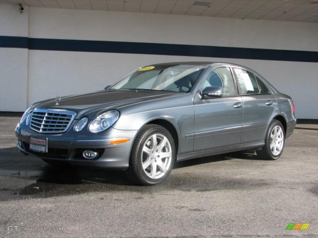 2008 E 350 4Matic Sedan - Flint Grey Metallic / Cashmere photo #1
