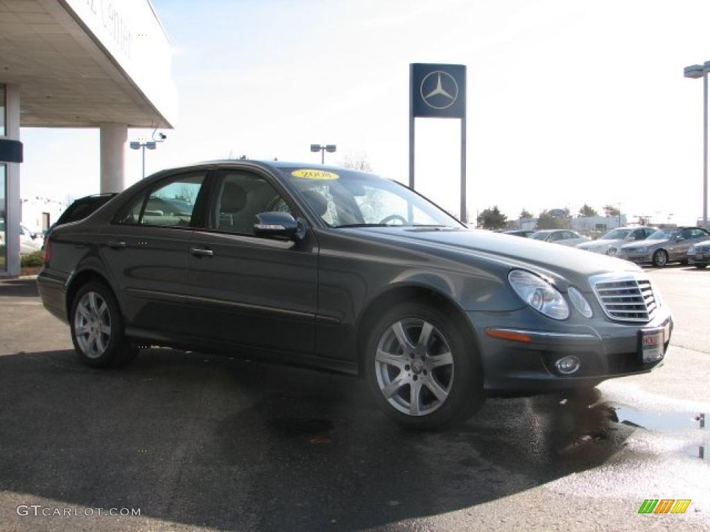 2008 E 350 4Matic Sedan - Flint Grey Metallic / Cashmere photo #3