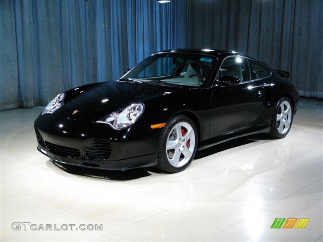 2003 911 Turbo Coupe - Black / Graphite Grey photo #1