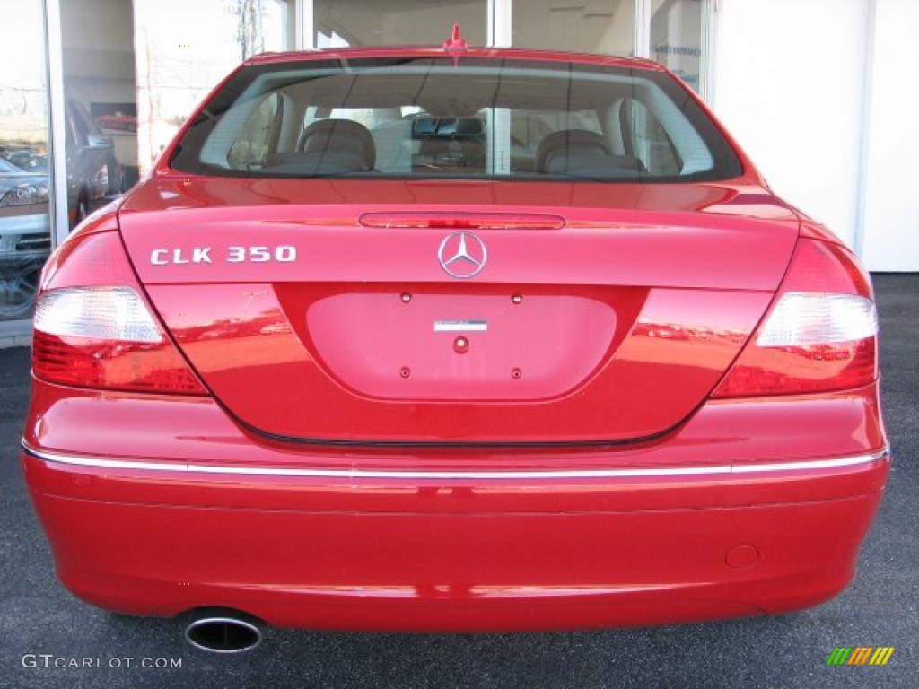 2009 CLK 350 Coupe - Mars Red / Black photo #4