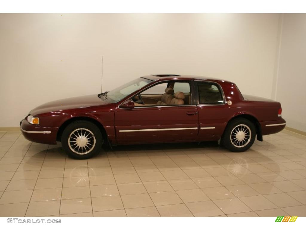 1997 Cougar XR7 - Dark Toreador Red Metallic / Prairie Tan photo #4