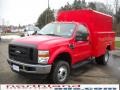 2010 Vermillion Red Ford F350 Super Duty XL Regular Cab 4x4 Chassis  photo #2