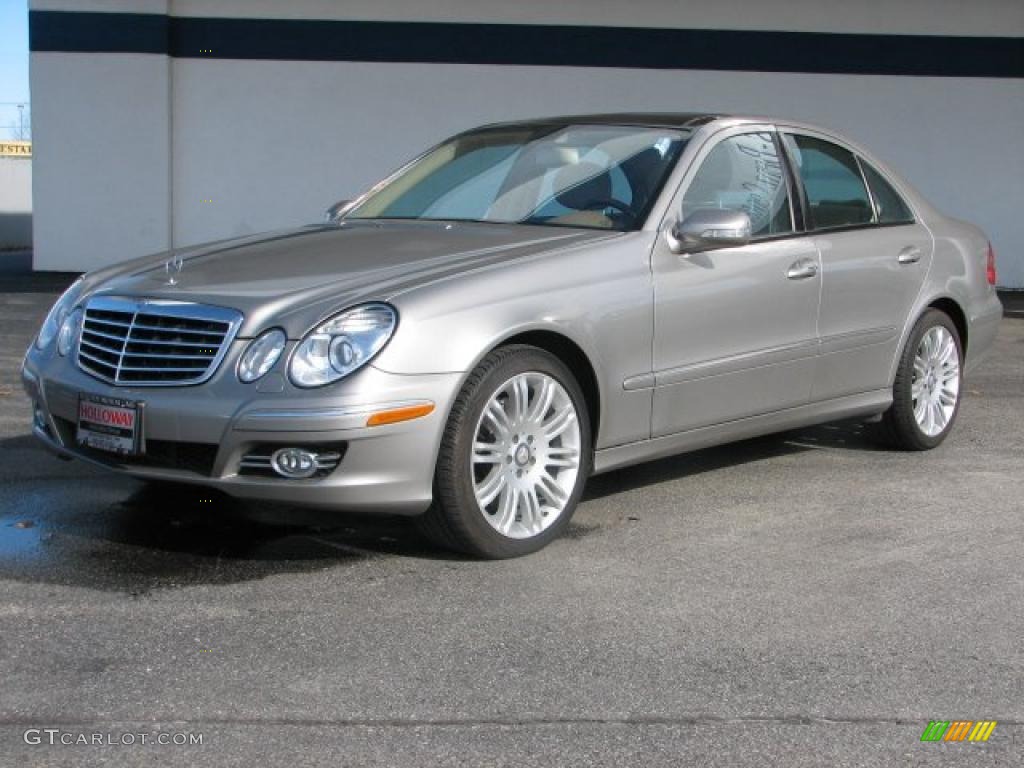 2008 E 350 4Matic Sedan - Pewter Metallic / Cashmere photo #1