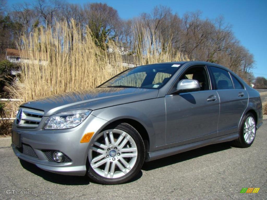 2009 C 300 4Matic Sport - Palladium Silver Metallic / Black photo #1