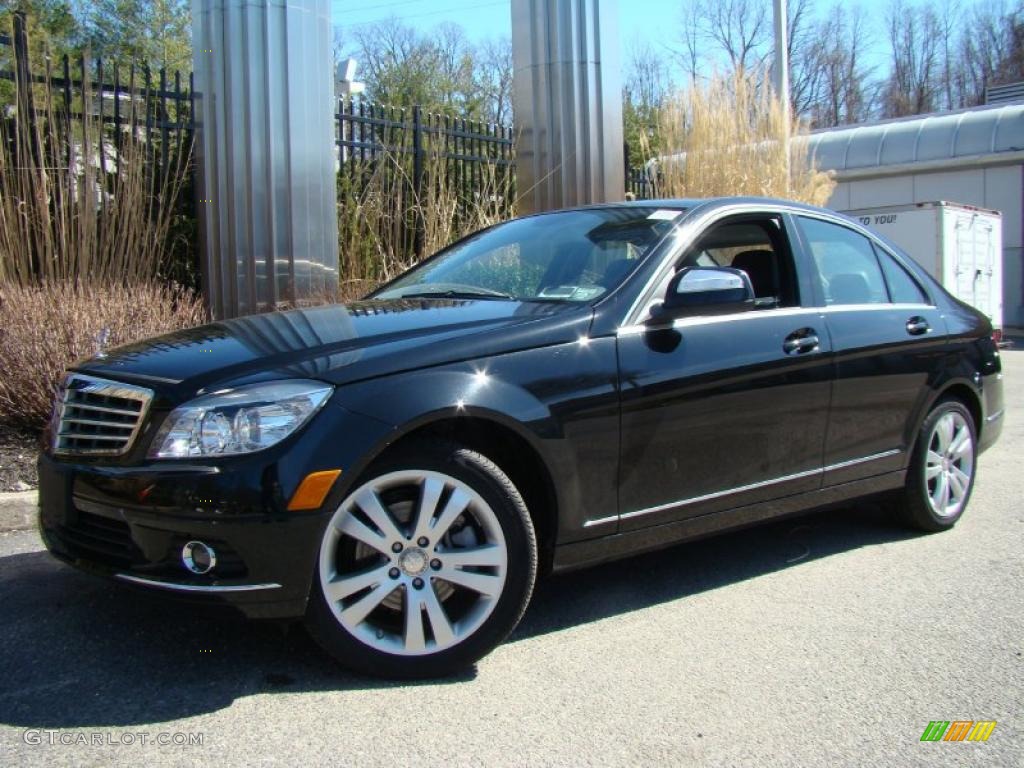 2009 C 300 4Matic - Black / Black photo #1