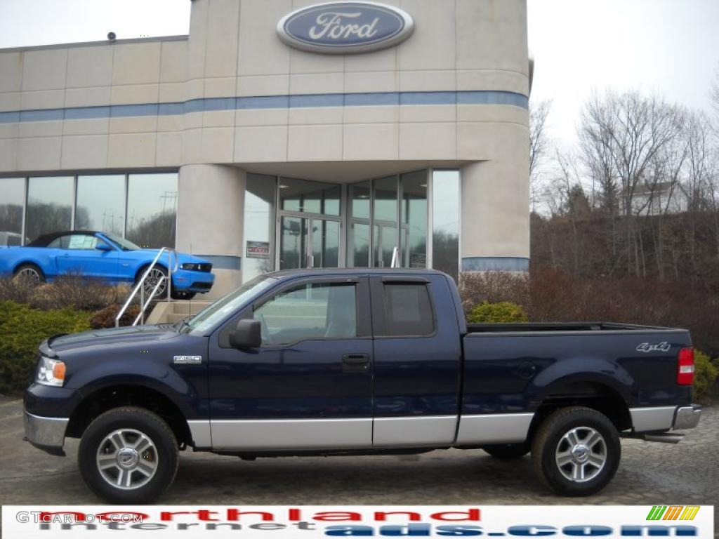 2006 F150 XLT SuperCab 4x4 - True Blue Metallic / Medium/Dark Flint photo #1