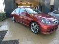 Crimson Roulette Pearl 2007 Infiniti M 45 Sport Sedan