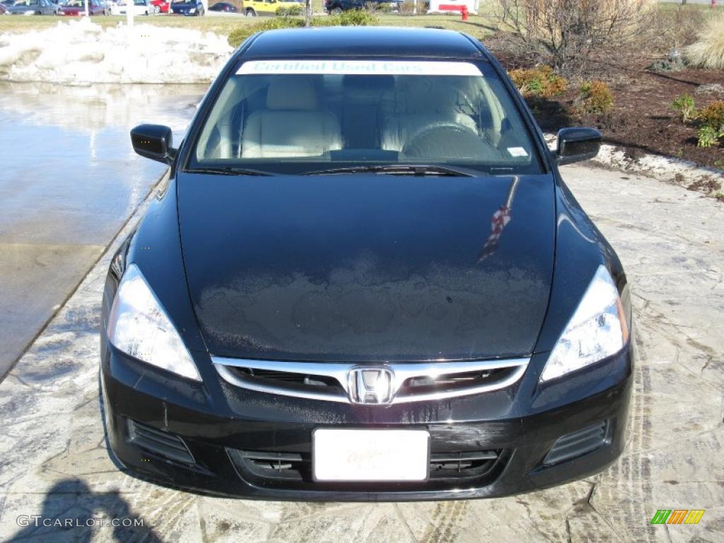 2007 Accord SE V6 Sedan - Nighthawk Black Pearl / Ivory photo #5