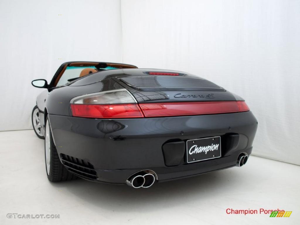 2004 911 Carrera 4S Cabriolet - Basalt Black Metallic / Natural Leather Brown photo #5