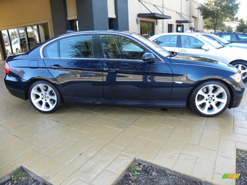 2007 3 Series 335i Sedan - Monaco Blue Metallic / Terra/Black Dakota Leather photo #2