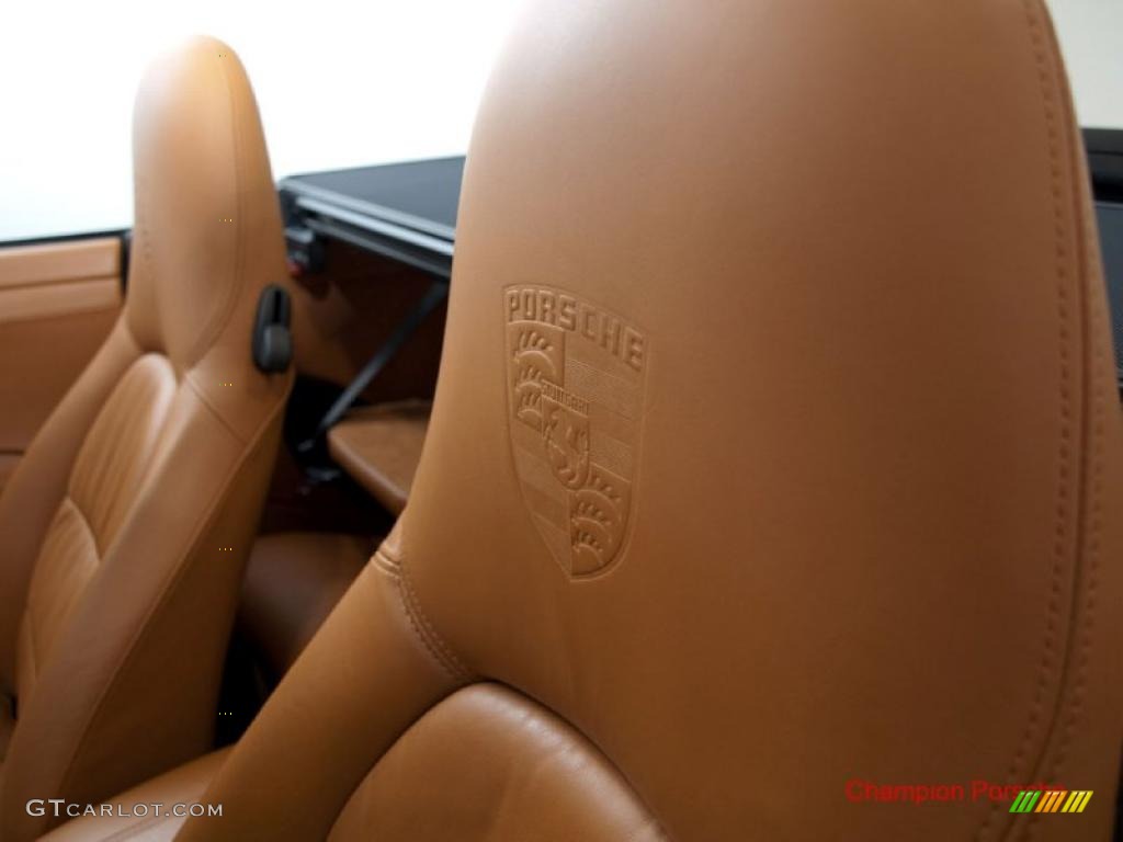 2004 911 Carrera 4S Cabriolet - Basalt Black Metallic / Natural Leather Brown photo #15
