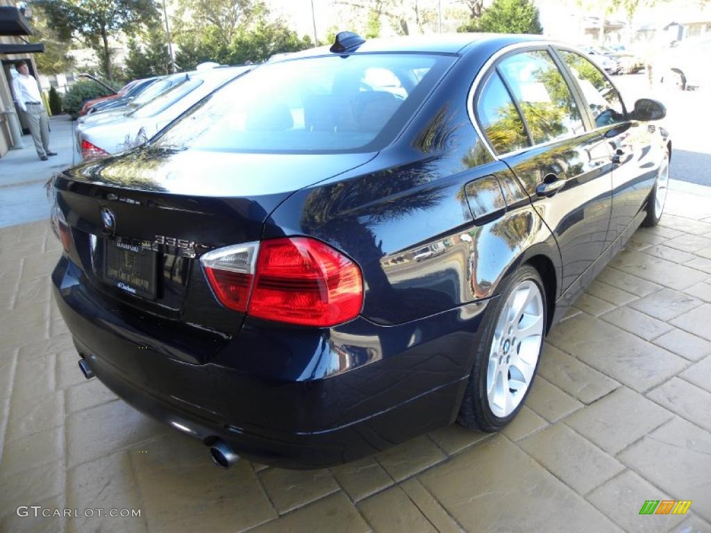 2007 3 Series 335i Sedan - Monaco Blue Metallic / Terra/Black Dakota Leather photo #13