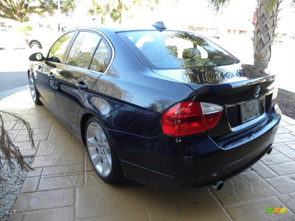 2007 3 Series 335i Sedan - Monaco Blue Metallic / Terra/Black Dakota Leather photo #15
