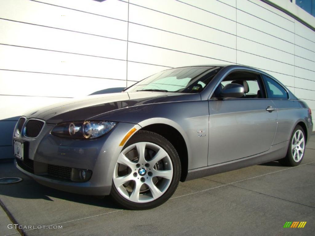 2010 3 Series 335i xDrive Coupe - Space Gray Metallic / Black photo #1