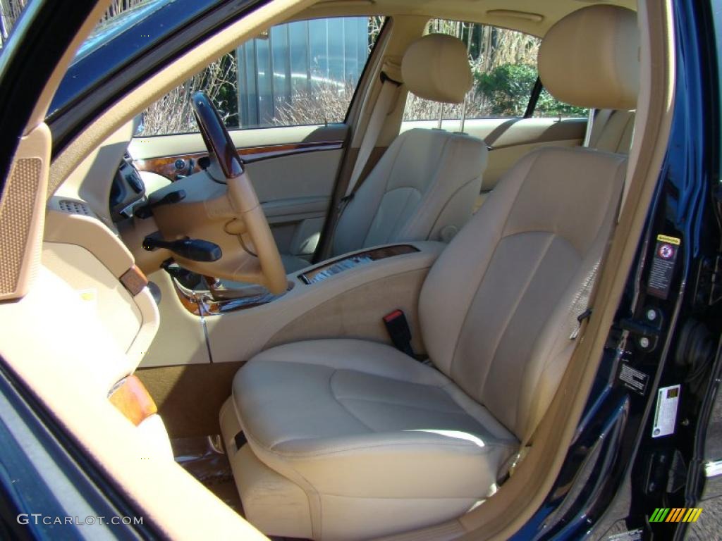 2008 E 350 4Matic Sedan - Capri Blue Metallic / Cashmere photo #8