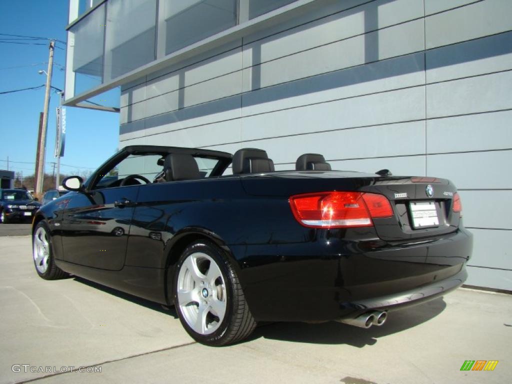 2008 3 Series 328i Convertible - Jet Black / Black photo #4