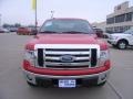 2010 Vermillion Red Ford F150 XLT SuperCab 4x4  photo #8