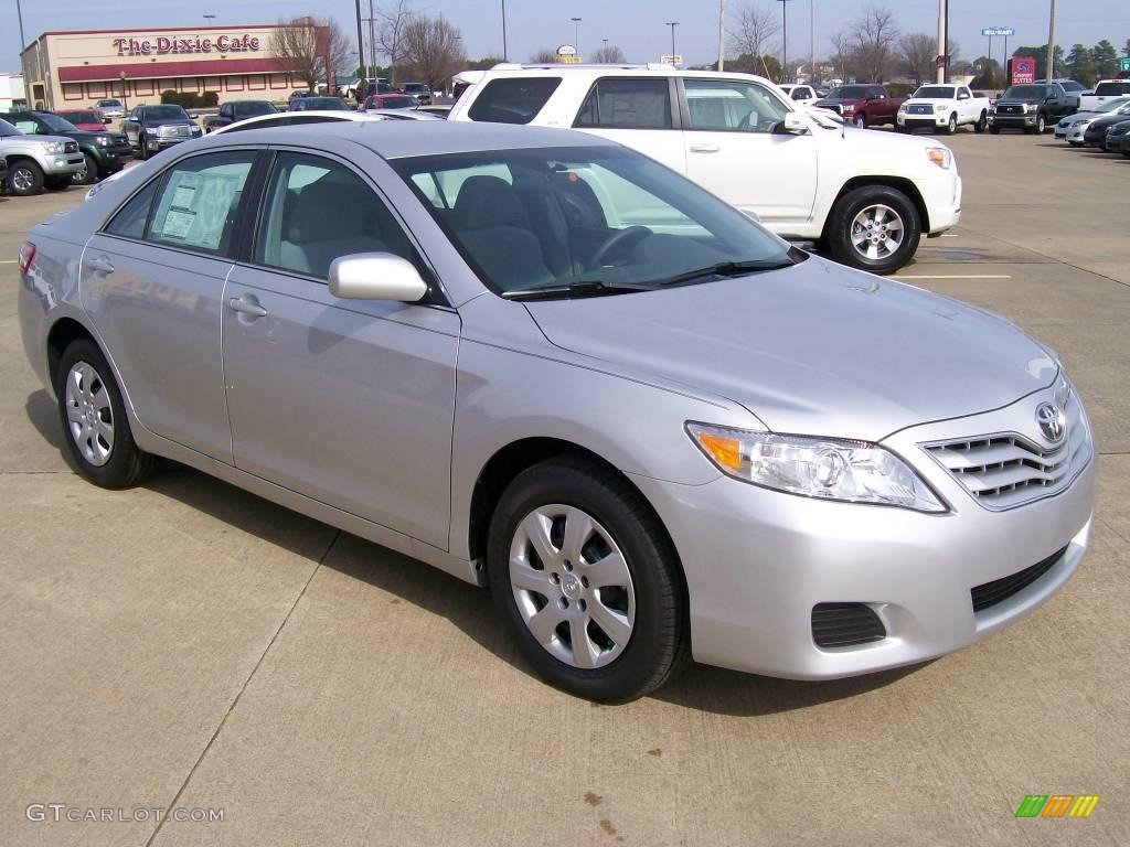 2010 Camry LE - Classic Silver Metallic / Bisque photo #1