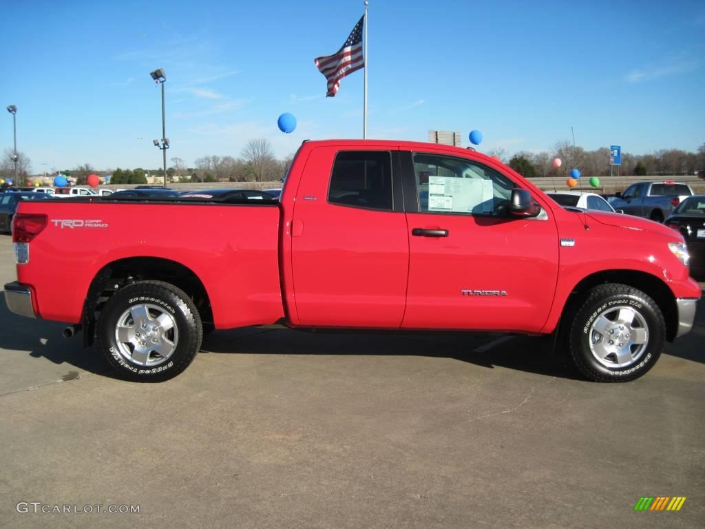 2010 Tundra TRD Double Cab - Radiant Red / Graphite Gray photo #4