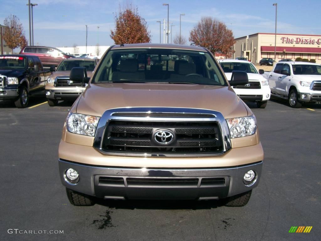 2010 Tundra TRD Double Cab - Sandy Beach Metallic / Sand Beige photo #5