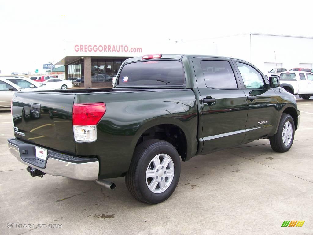 2010 Tundra CrewMax - Spruce Green Mica / Sand Beige photo #4