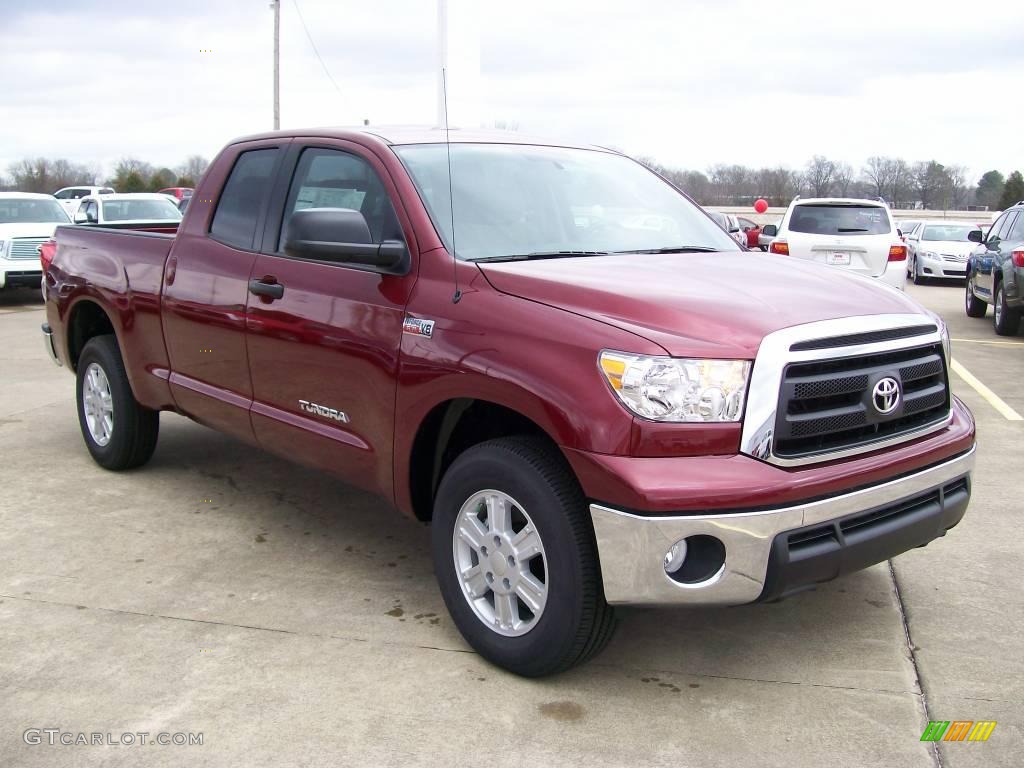 2010 Tundra Double Cab - Salsa Red Pearl / Sand Beige photo #1