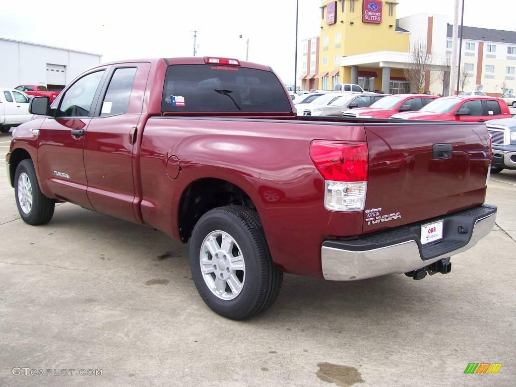 2010 Tundra Double Cab - Salsa Red Pearl / Sand Beige photo #3