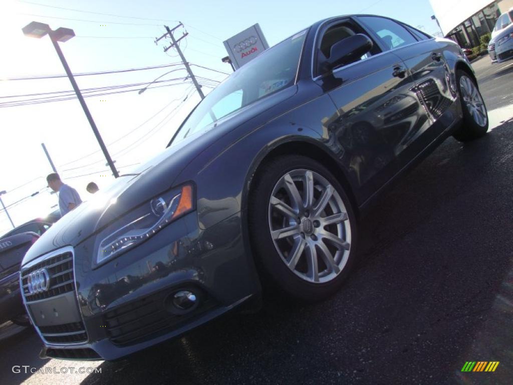 2010 A4 2.0T quattro Sedan - Meteor Gray Pearl Effect / Black photo #1