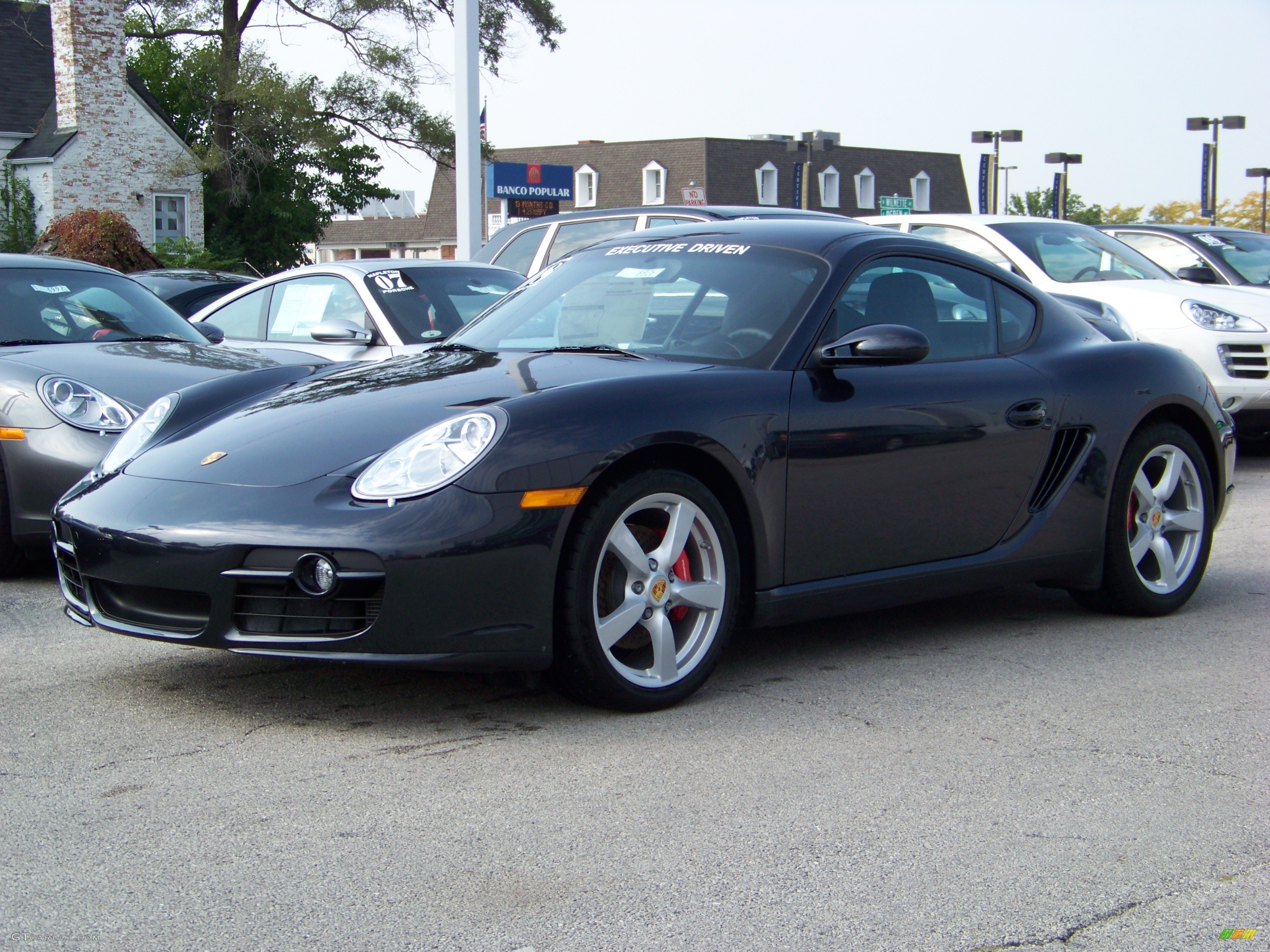 2008 Cayman S - Atlas Grey Metallic / Black photo #1