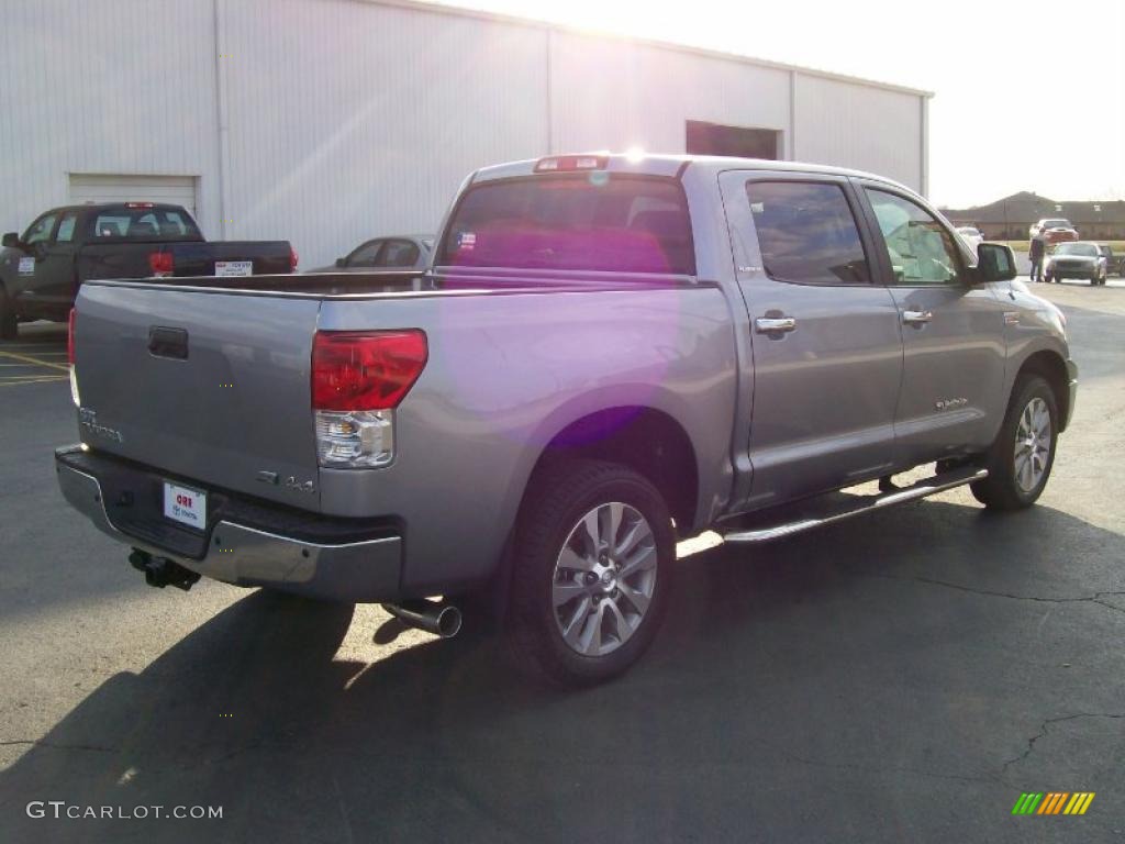 2010 Tundra Limited CrewMax 4x4 - Silver Sky Metallic / Graphite Gray photo #4