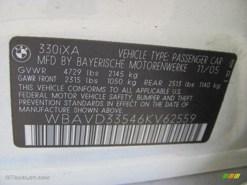 2006 3 Series 330xi Sedan - Alpine White / Beige photo #19