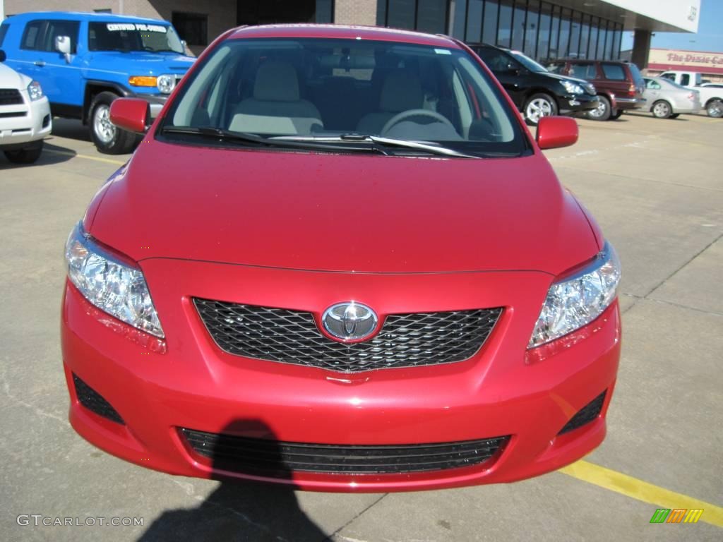 2010 Corolla LE - Barcelona Red Metallic / Bisque photo #5