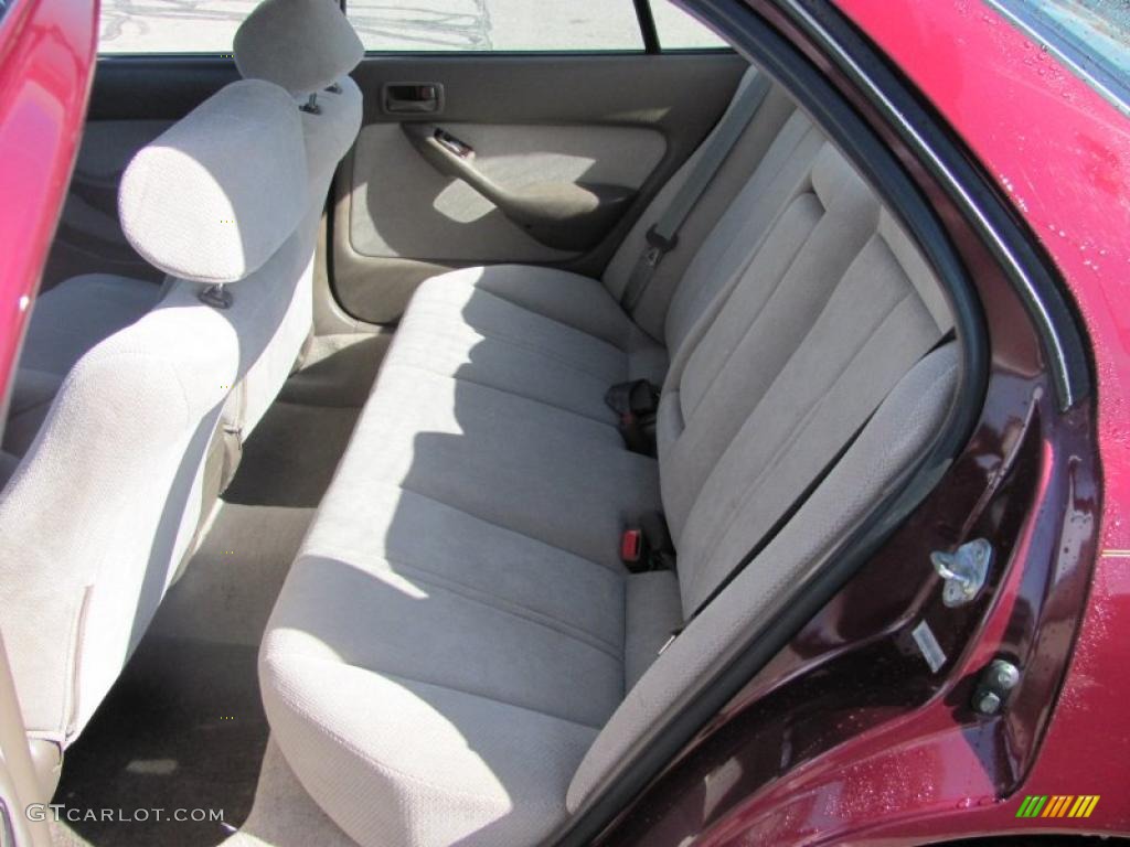 1996 Camry LE Sedan - Ruby Red Pearl / Beige photo #11