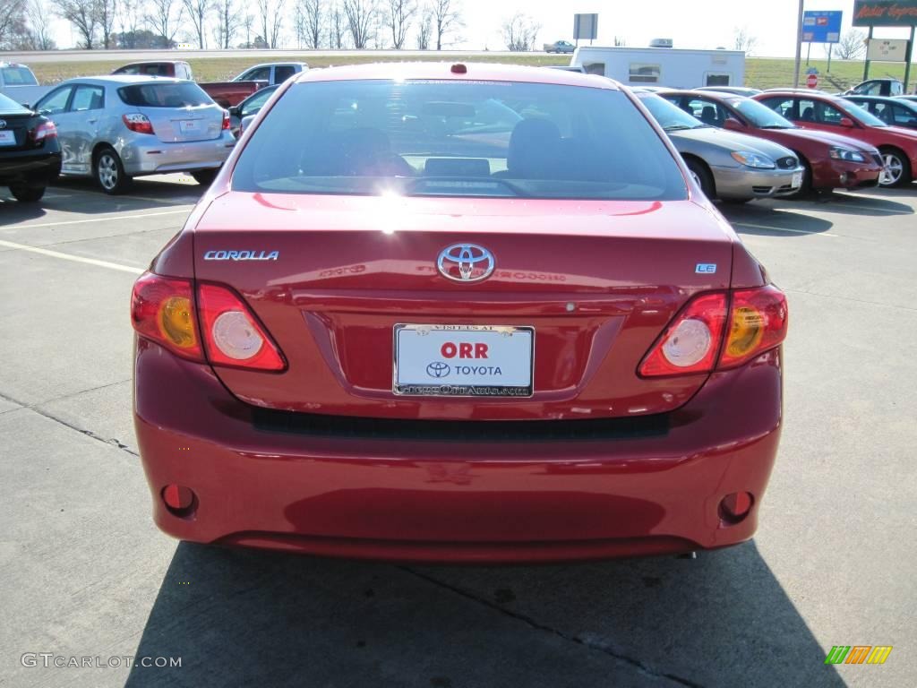 2010 Corolla LE - Barcelona Red Metallic / Bisque photo #6