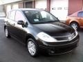 2010 Espresso Black Nissan Versa 1.8 S Hatchback  photo #2