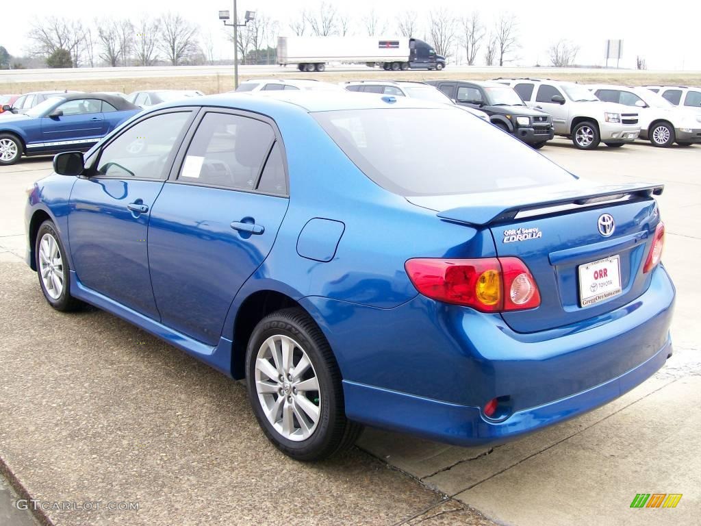 2010 Corolla S - Blue Streak Metallic / Dark Charcoal photo #3