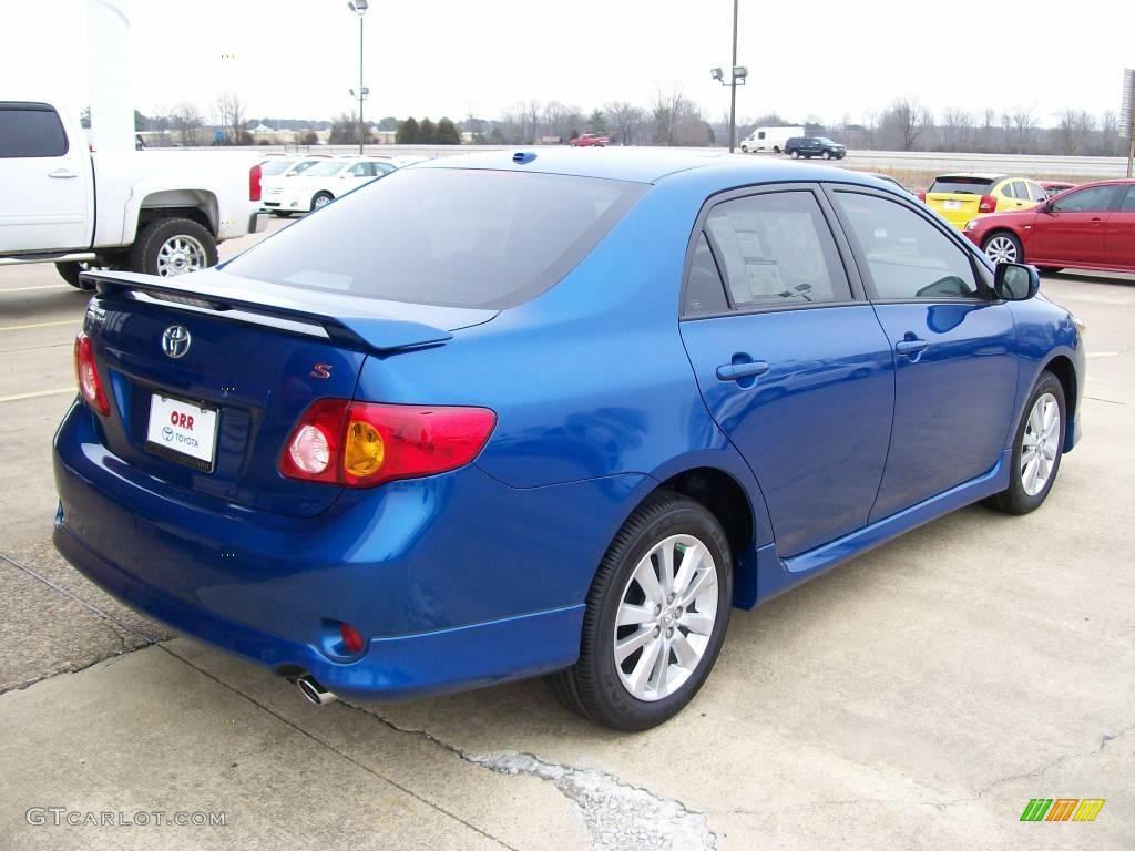 2010 Corolla S - Blue Streak Metallic / Dark Charcoal photo #4