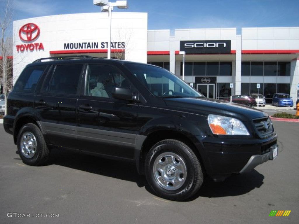 2005 Pilot LX 4WD - Nighthawk Black Pearl / Gray photo #1