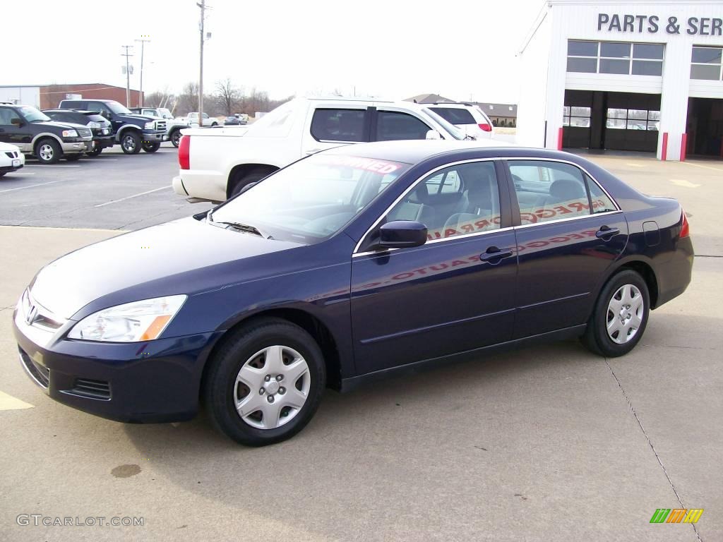 2006 Accord LX Sedan - Royal Blue Pearl / Gray photo #2