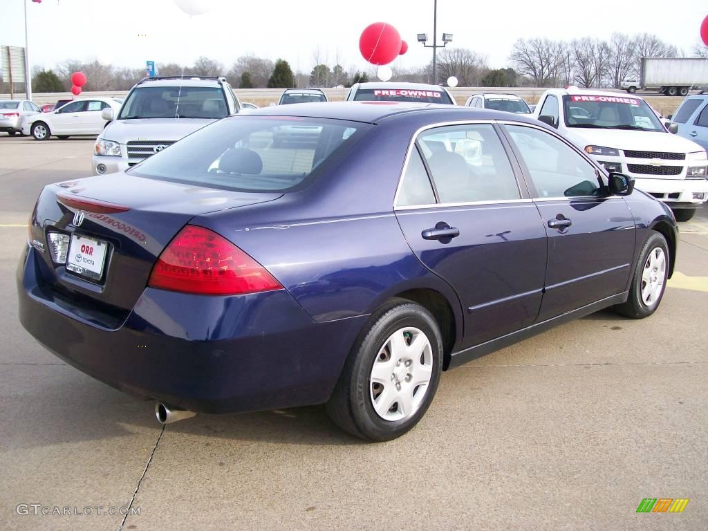 2006 Accord LX Sedan - Royal Blue Pearl / Gray photo #3