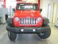 2010 Flame Red Jeep Wrangler Unlimited Sport 4x4  photo #5