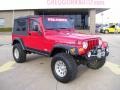 2006 Flame Red Jeep Wrangler Unlimited Rubicon 4x4  photo #1