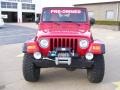2006 Flame Red Jeep Wrangler Unlimited Rubicon 4x4  photo #5