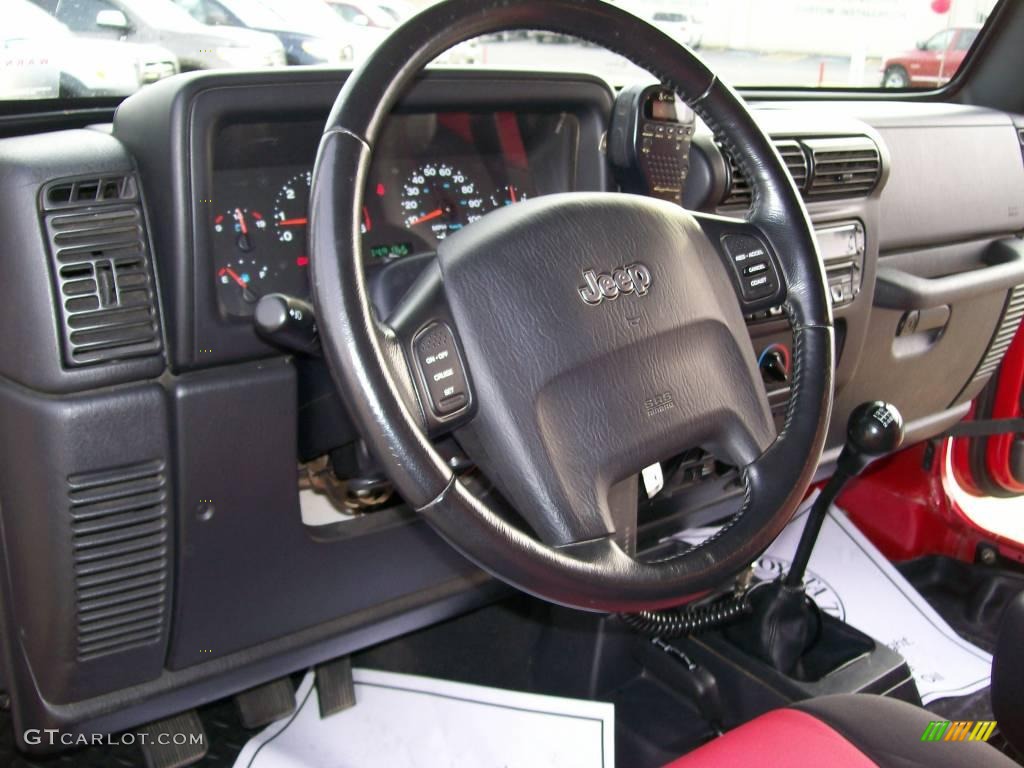 2006 Wrangler Unlimited Rubicon 4x4 - Flame Red / Dark Slate Gray photo #8