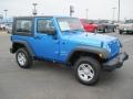 2010 Surf Blue Pearl Jeep Wrangler Sport 4x4  photo #3