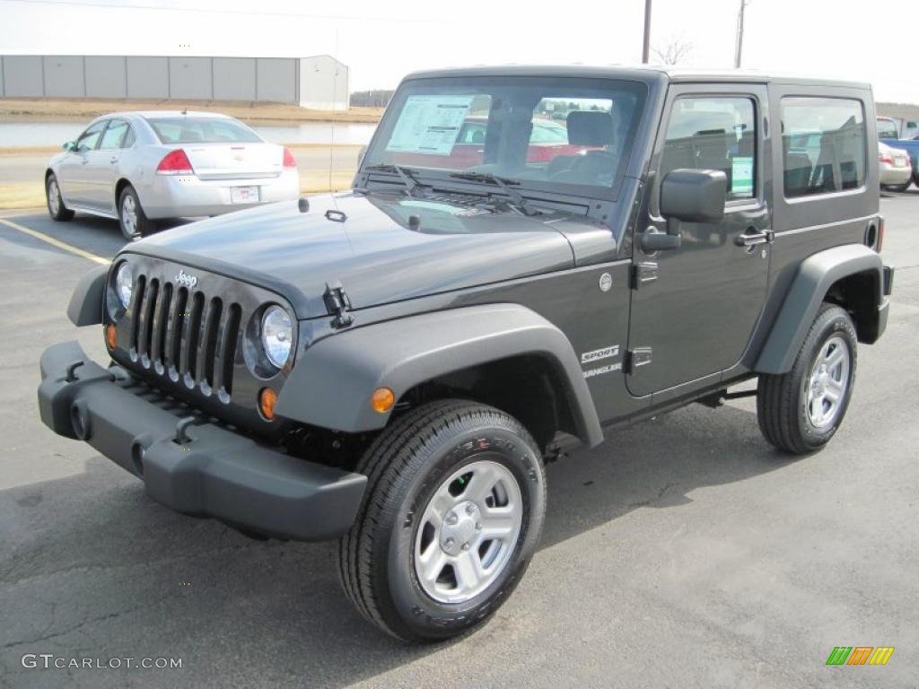 2010 Dark Charcoal Pearl Jeep Wrangler Sport 4x4 27169365 Photo 2