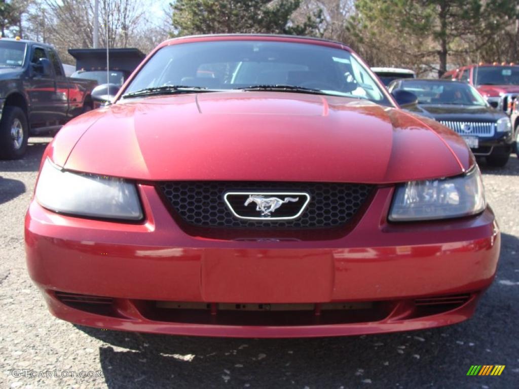 2003 Mustang V6 Convertible - Torch Red / Dark Charcoal photo #2